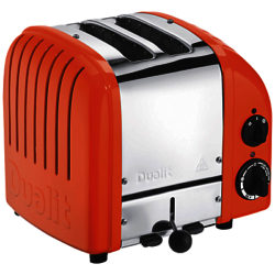 Dualit Made to Order Classic 2-Slice Toaster Stainless Steel/Traffic Orange Gloss